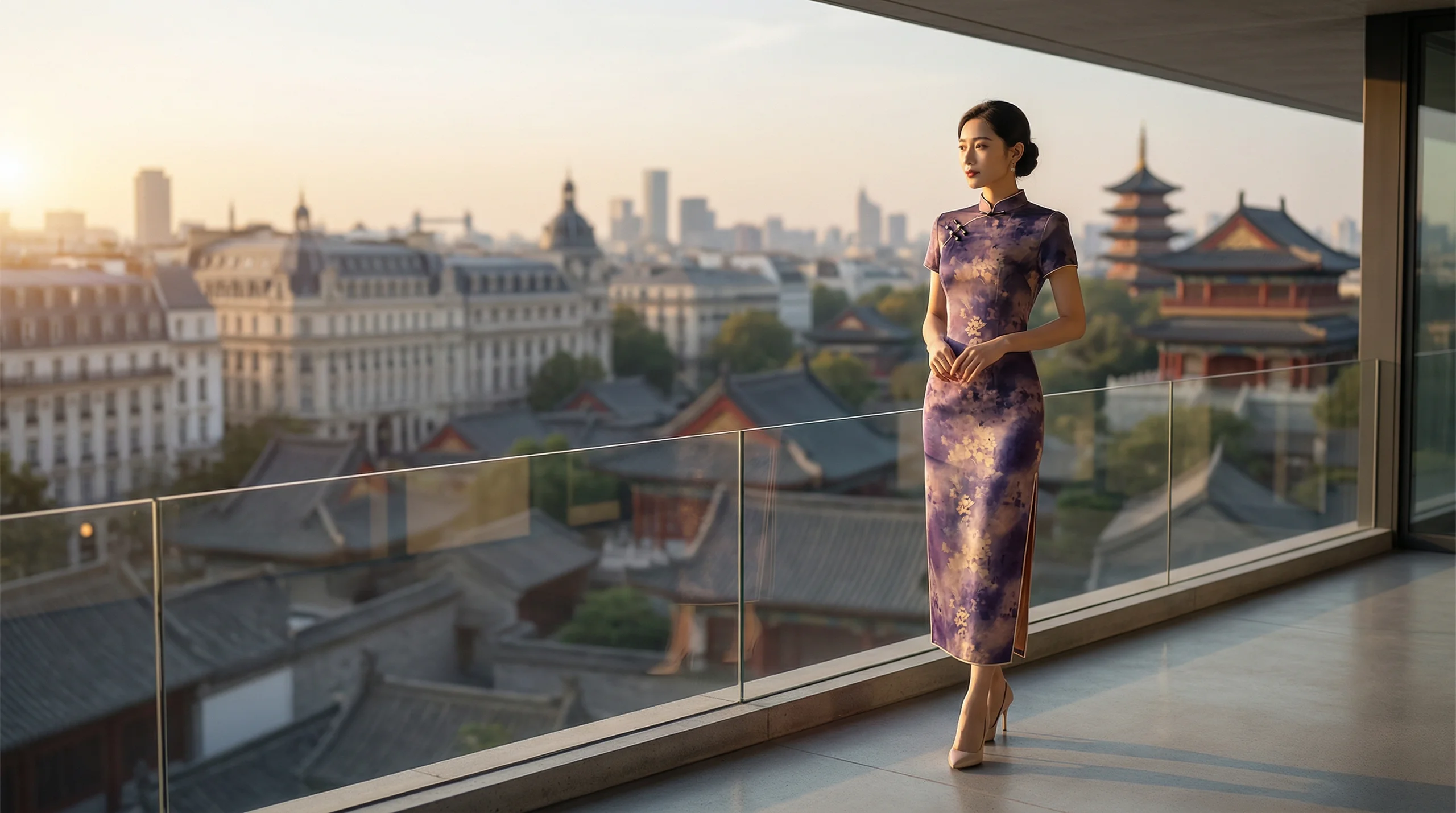 Chengdu Qipao Hero - Amethyst Haze